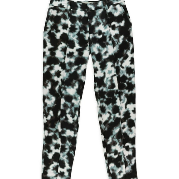 Rachel Roy Womens Tie Dye Casual Trouser Pants, Black, 0
