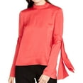 thumbnail image 1 of Rachel Roy Womens Tie Sleeves Knit Blouse, Red, 4, 1 of 2
