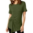 thumbnail image 1 of Rachel Roy Womens Twist Front Pullover Blouse, Green, Small, 1 of 2