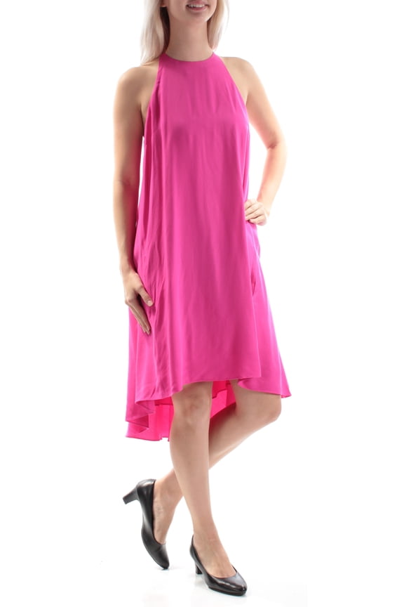 Rachel Roy Womens hi-low Trapeze Dress, Pink, Small