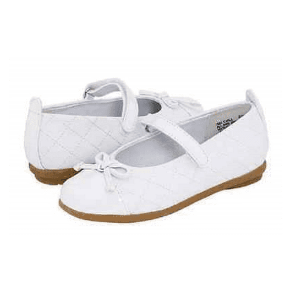 Rachel Shoes Little Kid/Big Kid Carla Mary Jane,White Smooth,9.5 M US Toddler