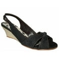 thumbnail image 1 of Rachel Women's Denim Wedge Sandal Shoe US 8 / EU 38, 1 of 3