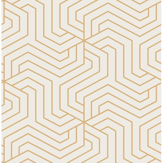 Rachel Zoe Off-White Ramsey Peel & Stick Wallpaper