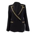 thumbnail image 1 of Rachel Zoe Women's Ascot Jacket (12, Gold/Black), 1 of 2