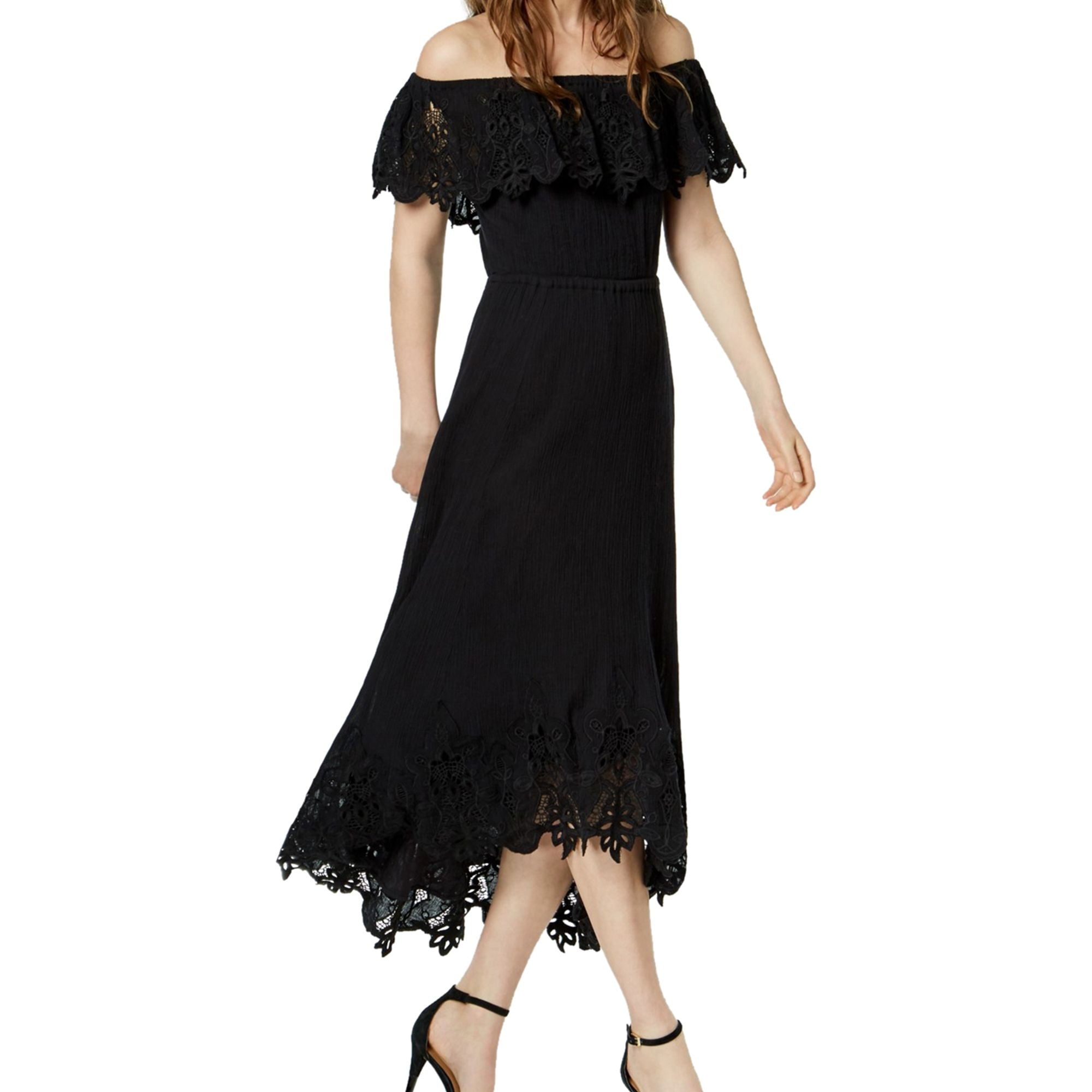 Rachel Zoe Womens Cleo Midi Dress, Black, Small Liberia | Ubuy