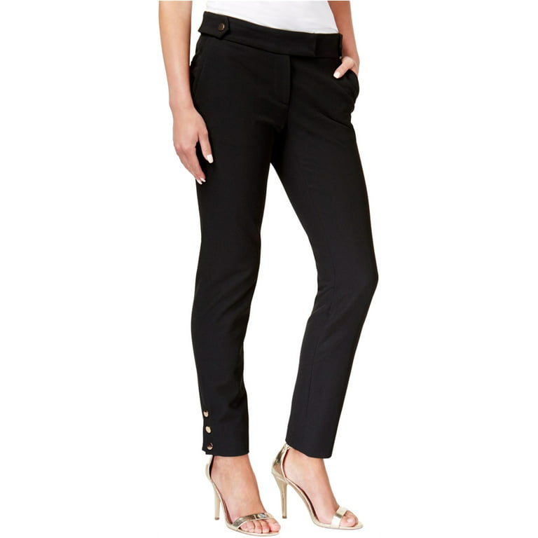 Riley & Rae Women's Reese Slim Leg Stretch Dress Pants Black Size