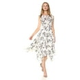 thumbnail image 1 of Rachel Zoe Womens Pippa Printed Asymmetrical Midi Dress, 1 of 2