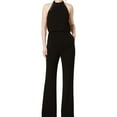thumbnail image 1 of Rachel Zoe Womens Solid Jumpsuit, Black, 2, 1 of 2