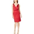 thumbnail image 1 of Rachel Zoe Womens V-neck Sheath Dress, Red, 6, 1 of 1