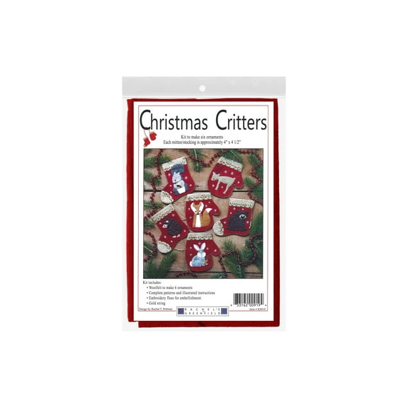 Rachel's Of Greenfield Kit Felt Christmas Critters