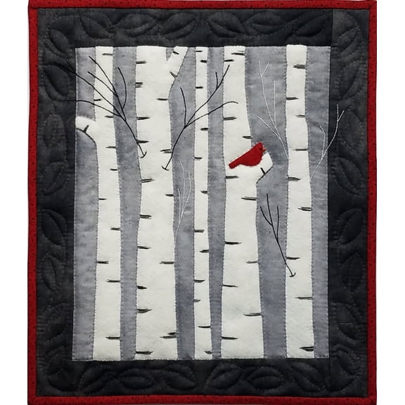 Rachel's Of Greenfield Wall Quilt Kit 13"X15"-Birches, Multicolor