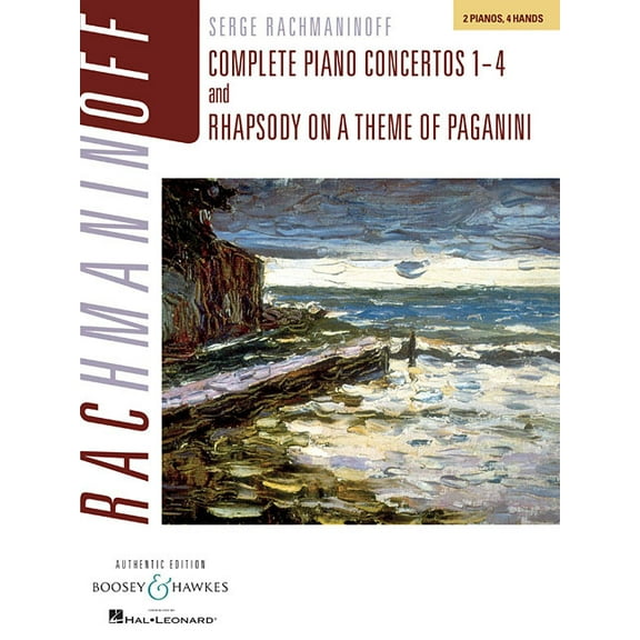Rachmaninoff: Complete Piano Concertos 1-4 and Rhapsody on a Theme of Paganini, Authentic Edition: 2 Pianos, 4 Hands, (Paperback)