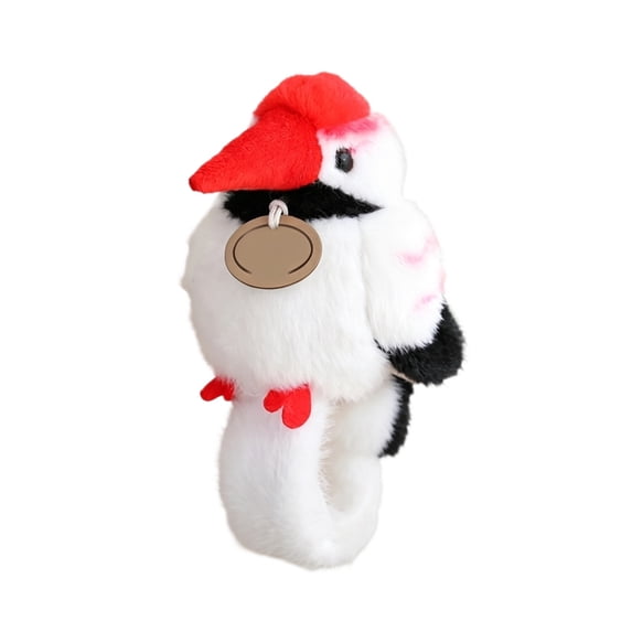 Racifhz Bird Stuffed Animal, 4.7" Plush Bird Slap Bracelet Interactive Wristband Animal Accessory for Party Favors Fun Wearable Plushie for Outdoor Activities, Fun Christmas and Birthday Gifts, E