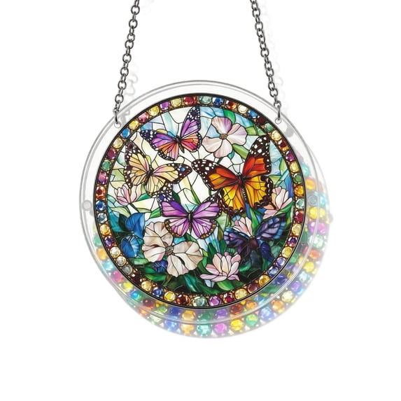 Racifhz Decorative Puzzle Suncatcher Window Hanging Art DIY Craft Kit Ornament Home for Living Room Patio Garden Window Sun Catchers Indoor Activity for Adults , R