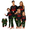 thumbnail image 1 of Racifhz Halloween Family Matching Pajamas Cozy Loungewear Set Long Sleeve Top and Pants Festive Holiday Sleepwear for Family Autumn Fall Nights and Cute Holiday Gifts, Women Size:XXXL, 1 of 6