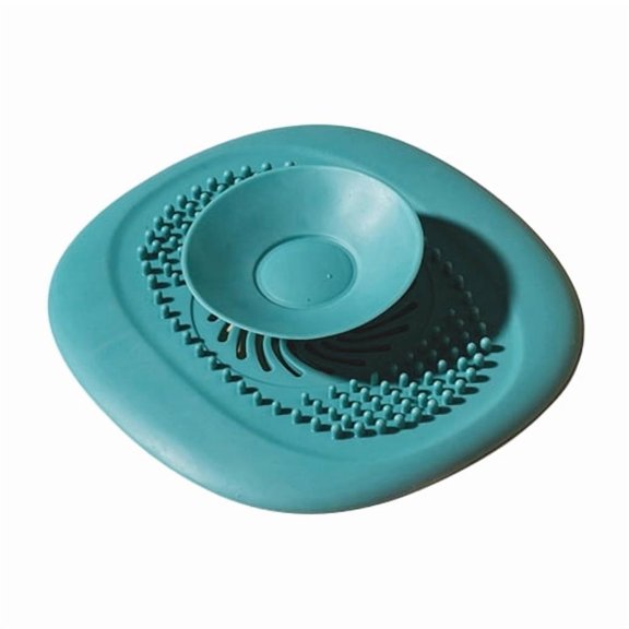 Racifhz Push Button Kitchen Sink Drain Plug and Odor Resistant Sewer Cover Seal, Up Stopper for Bathroom Tub Floor Drain, Easter Gifts for Home Improvement Housewarming, Turquoise
