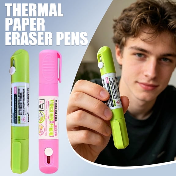 Racifhz Two in One Identity Theft Roller Privacy Correction Fluid Express Receipt Information Eraser Pen Address Blocker for Home Mail Security , Green