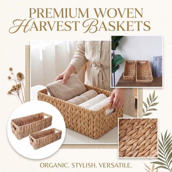 Racifhz Woven Three Compartment Storage Basket, Natural Rattan Divided Organizer Bin for Vanity Countertop, Toilet Paper Holder, Easter Decor Valentines Day Decorations, A