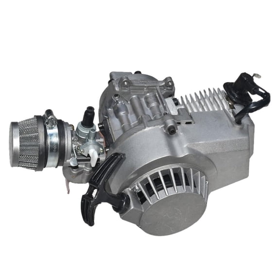 Racing 49cc 2 Stroke Engine Motor Complete for 3rd Bearing Support Alloy Pull Starter Scooter Pocket Bike Mini Dirt Pit Bike ATV UTV Quad Buggy Moped Go Kart Golf Cart Offroad Motorcycle Mobiliy