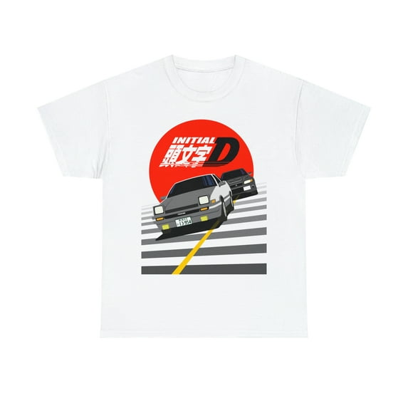 Racing AE86 Vs Lancer Intial D Anime Tee