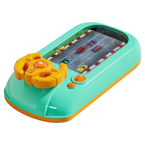 Racing Adventure Car Steering Wheel, Car Racing Adventure Toy with Steering Wheel, Racing Car Adventure Steering Wheel Toy, Musical Steering Wheel Toys for Boys 4-6