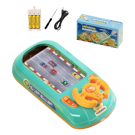 Racing Adventure Car Steering Wheel, Steer Joy Driving Simulator for Kids,Car Racing Adventure Toy with Steering Wheel,Racing Car Adventure Steering Wheel Toy, Musical Steering Wheel Toys for Boys 4-6