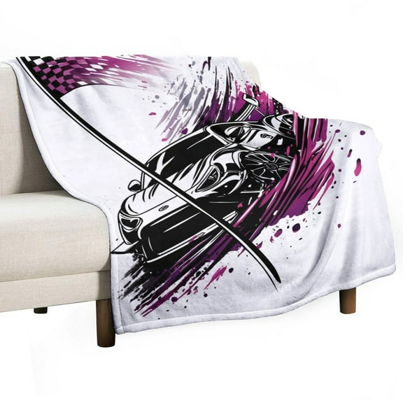 Racing And Flag Blanket for Bed Throw Blanket for Women, Men And Kids Super Soft Plush Blanket Throw, Print Blanket, Blanket for Kids