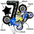 thumbnail image 1 of Racing Balloon Set Motorcycle Number 7 Foil Balloon Boy Birthday Party Supplies Electric Off-Road Bicycle Racing Party Decoration, 1 of 10