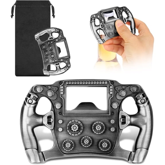 Racing  Bottle Opener - Racing  Enthusiast Gifts for Men, Dad -  Bar Accessory with  Bag -  Gifts for Birthday, Fathers Day, Christmas, BBQ, Garage Parties