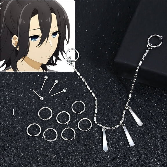 Racing Butterfly 1 Set Anime Horimiya Miyamura Izumi Same Earring And Lip Nail Set Accessories