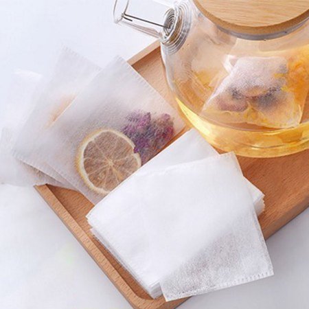 Racing Butterfly 100Pcs Non-woven Disposable Empty Teabag Filter Herb Tea Infuser Strainer Supply