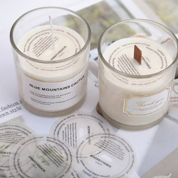 Racing Butterfly 10Pcs DIY Handmade Candle Sticker Cup Labels Dustproof Paper for Scented Candles