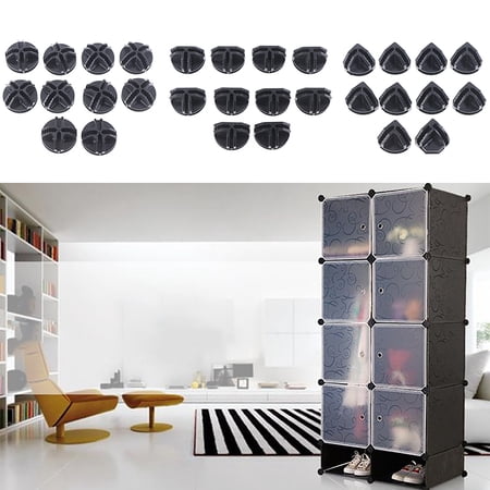 Racing Butterfly 10Pcs Wire Cube ABS Connectors Storage Shelves Modular Organizer Box Buckle Clip