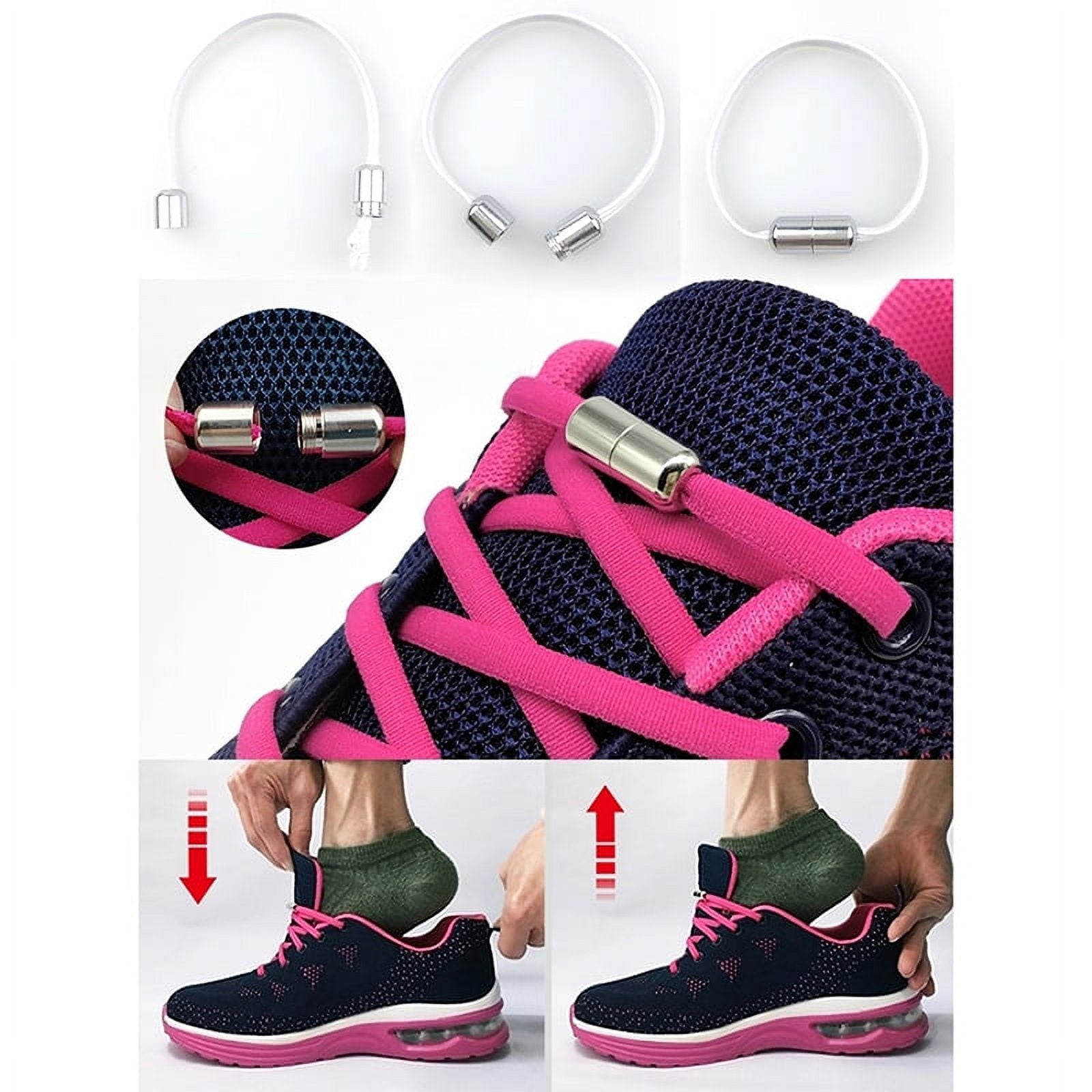 Racing Butterfly 10pcs Capsule Shoelace Buckle No Need Tie Flat