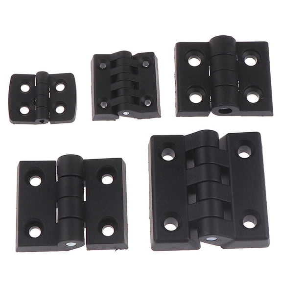 Racing Butterfly 1PCS Small Hinges Black Mini Plastic Door Bearing Butt Cabinet ABS Hinge