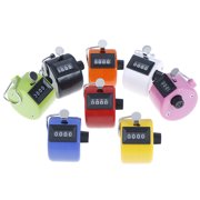 Racing Butterfly 1pc 4 Digit Number Manual Tally Counter Digital Golf Clicker Training Counter