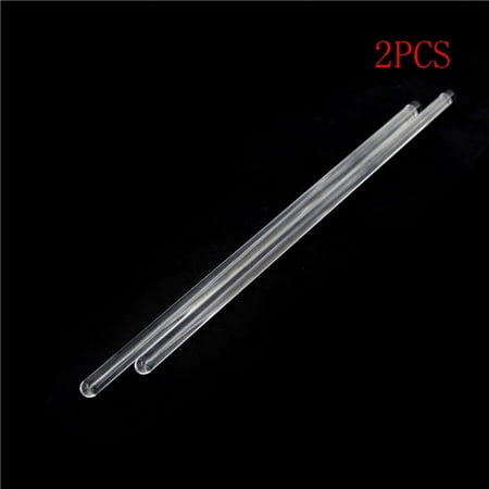 Racing Butterfly 2pcs Lab Use Stir Glass Stirring Rod Laboratory Tool 6*200mm
