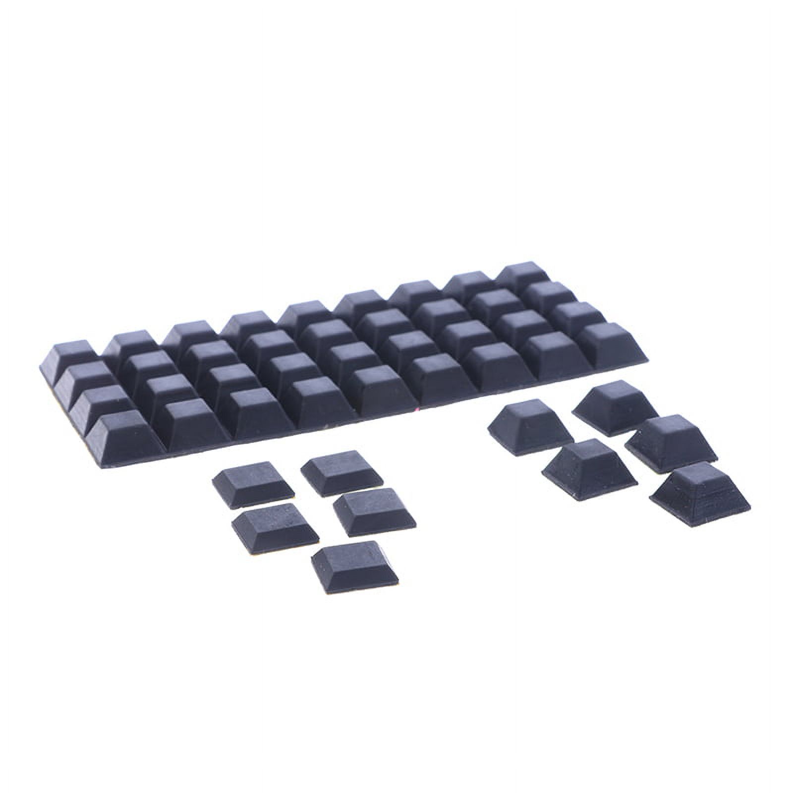 Self-Adhesive Rubber Feet & Buffers - Black, Elastic Stops For Doors, Furniture & More