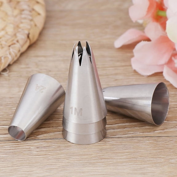 Racing Butterfly 5 PCs Stainless Steel Icing Piping Pastry Nozzles Cupcake Cream Making Set