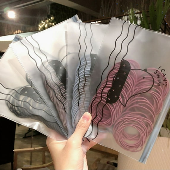 Racing Butterfly 50pcs Hair Accessories Women Rubber Bands Elastic Hair Bands Girls Hair Ropes