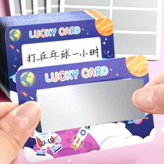 Racing Butterfly 50pcs Scratch Off Labels Sticker for Party Activity Favors Stationery Sticker