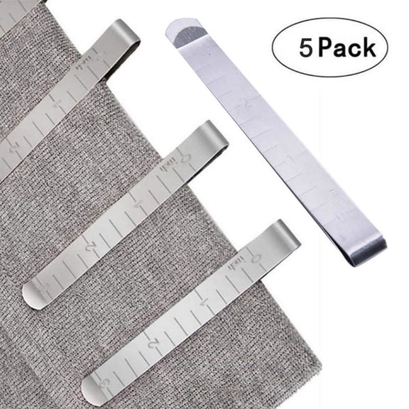 Racing Butterfly 5Pcs/Pack Metal Sewing Crimping Clip Stainless Steel Ruler Measurement Clips