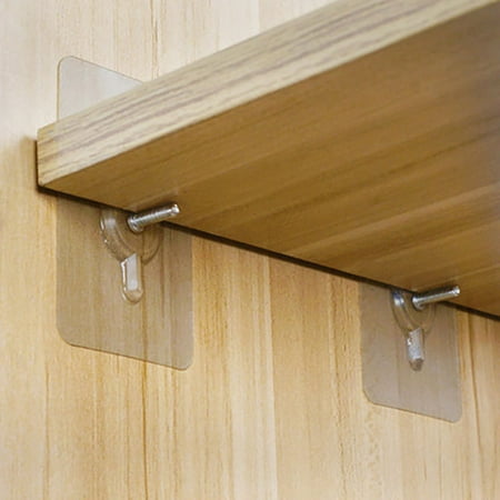 Racing Butterfly 5Pcs Punch-Free Wardrobe Layered Partition Nail-Free Adhesive Layer Support Rack