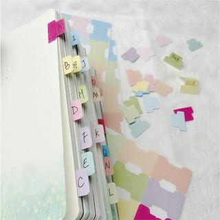 600 Pieces Sticky Index Tabs Page Flags, ALOTCHE Transparent Sticky Notes  Book Sticky Tabs for Annotating Books, Neon Pop Up Index Tabs Self-Adhesive