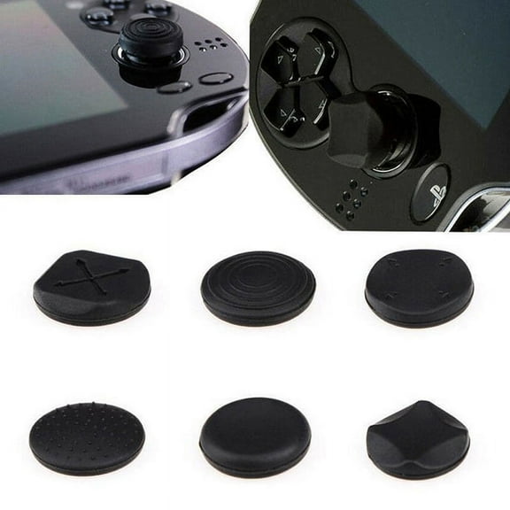 Racing Butterfly 6Pcs Silicone Analog Controller Thumb Stick Thumbstick Cap Protective Cover Case