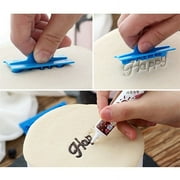 Racing Butterfly 6pcs/set Plastic Letters Mold Happy Birthday Best Wishes Baking Molds Decoration