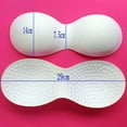 thumbnail image 1 of Racing Butterfly A Pair Of Sew In BRA CUPS Pads Push Up Swimwear Dress Corset Soft Foam, 1 of 8