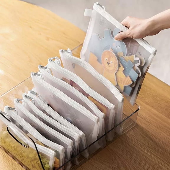 Racing Butterfly A4/A5/A6 Mesh Zipper Pouch Document Bag Waterproof Zip File Folder School Office