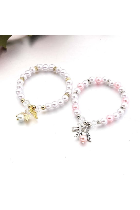 Baby Shower Favor Christening Bracelet Angel Baby Shower Girl Boy Baptism Gift
