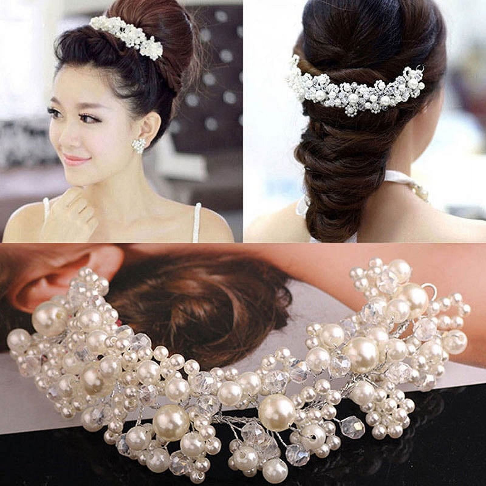 Racing Butterfly Bridal Wedding Headband Crystal Flower 